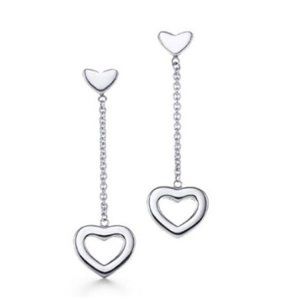 --SOLD-- Tiffany & Co. Open Heart Drop Earrings